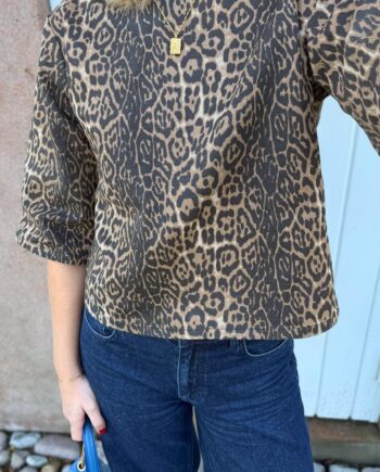 Say Ina Copenhagen Bluse Lara Leopard