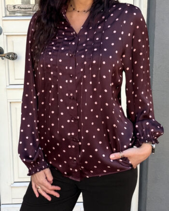 Say Ina Copenhagen Bluse Liara Bordeaux    Dots