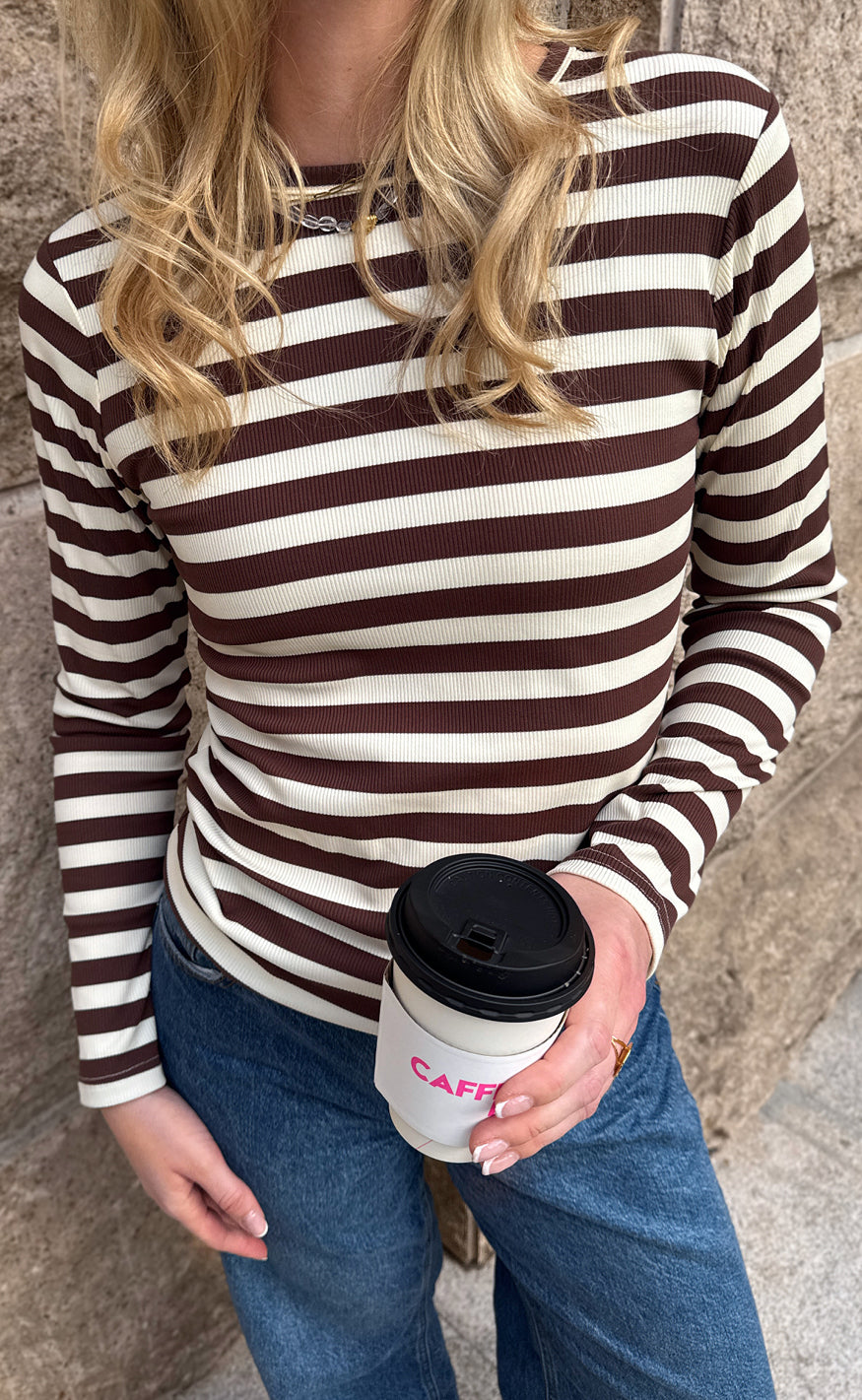 Say Ina Copenhagen Bluse Pamela Ls Brown Striped