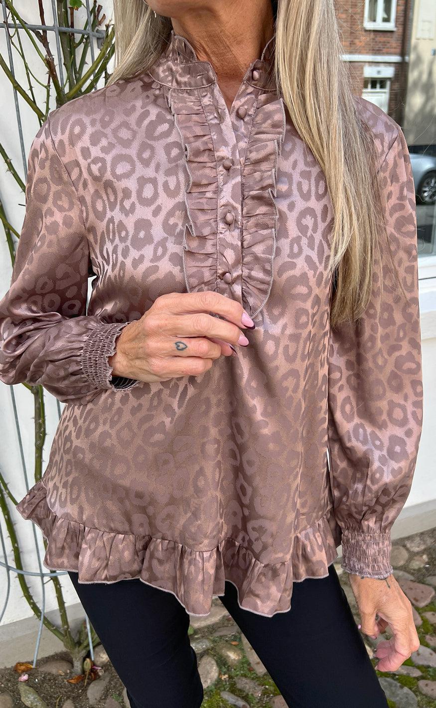 Say Ina Copenhagen Bluse Pia Brown Leopard