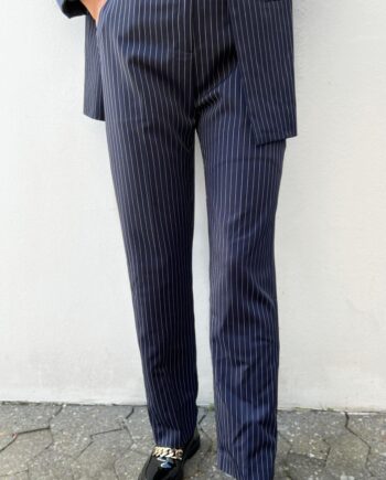 Say Ina Copenhagen Bukser Zoey Wide Navy Pinstripe