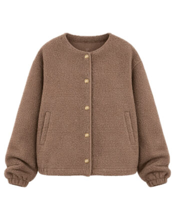 Say Ina Copenhagen Fleece Jakke Gloria Taupe