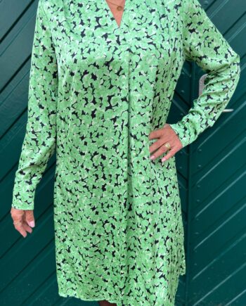 Say Ina Copenhagen Kjole Alina Green Flower