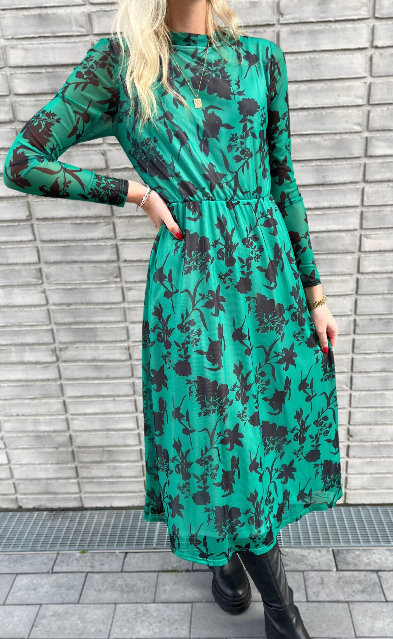 Say Ina Copenhagen Kjole Claura Green Leaf