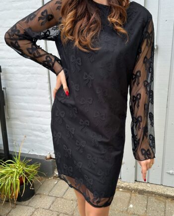 Say Ina Copenhagen Kjole Dreamy Bow Dress Black Bows