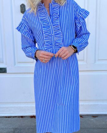 Say Ina Copenhagen Kjole Emilie Dark Blue Striped