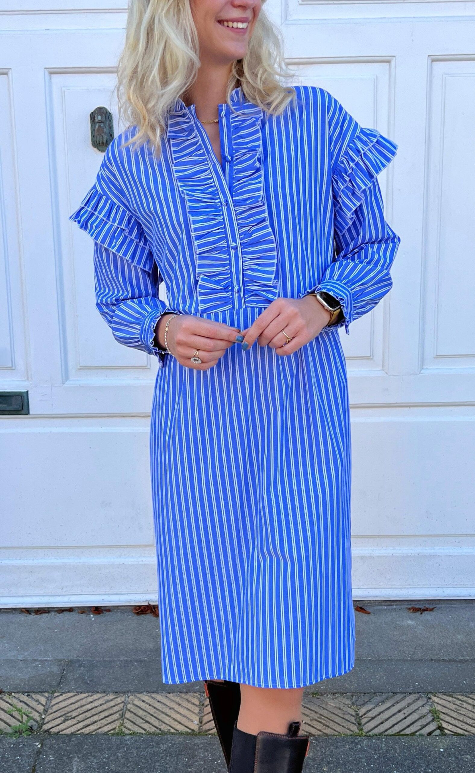 Say Ina Copenhagen Kjole Emilie Dark Blue Striped