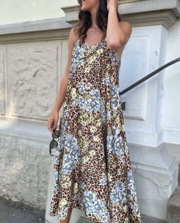 Say Ina Copenhagen Kjole Klara Leopard Flower