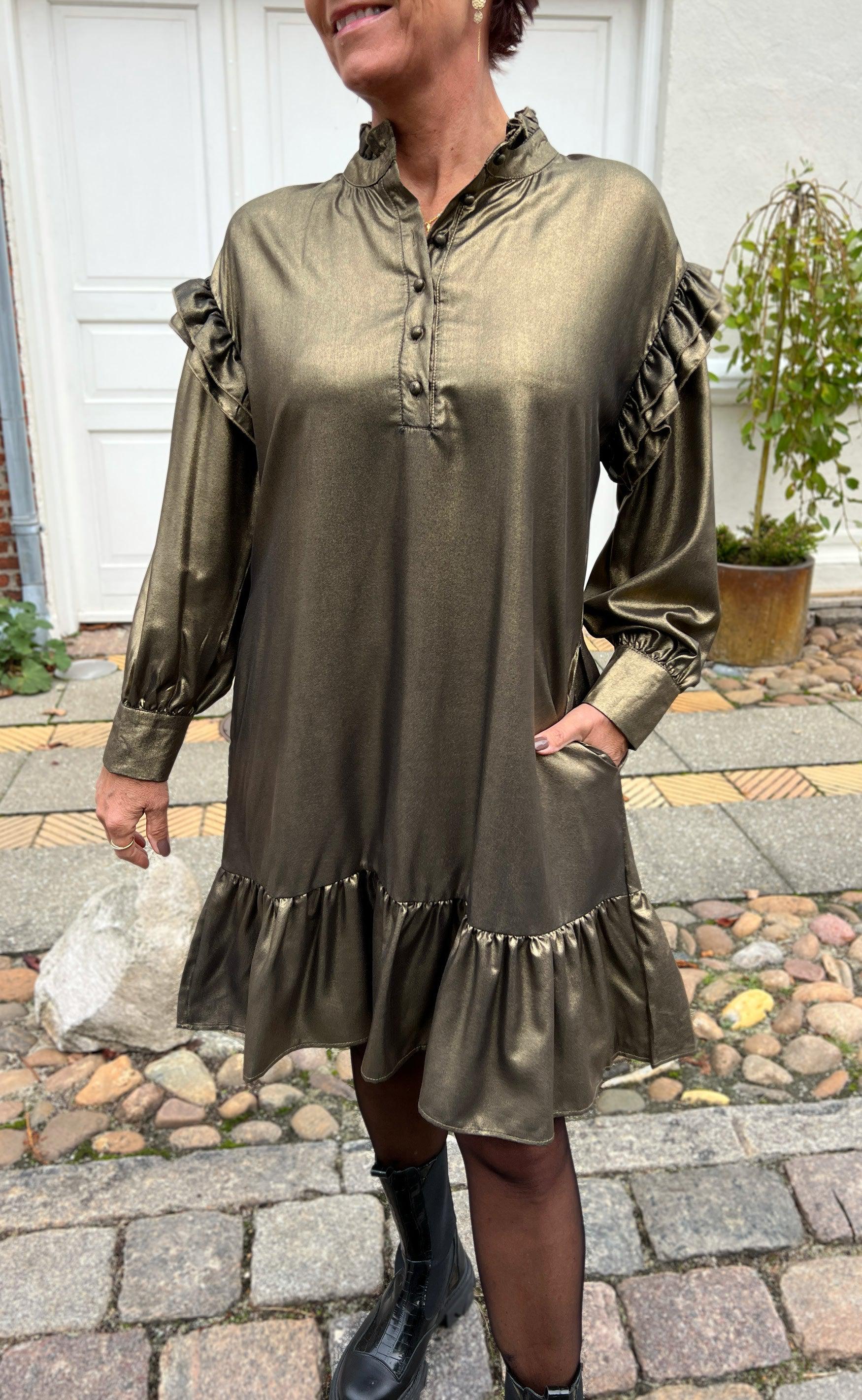 Say Ina Copenhagen Kjole Lisa Black    Gold Glitter