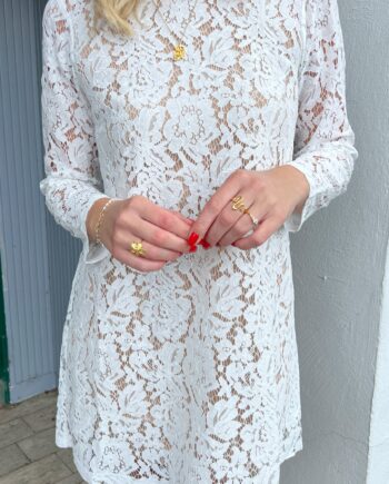 Say Ina Copenhagen Kjole Mette Lace White