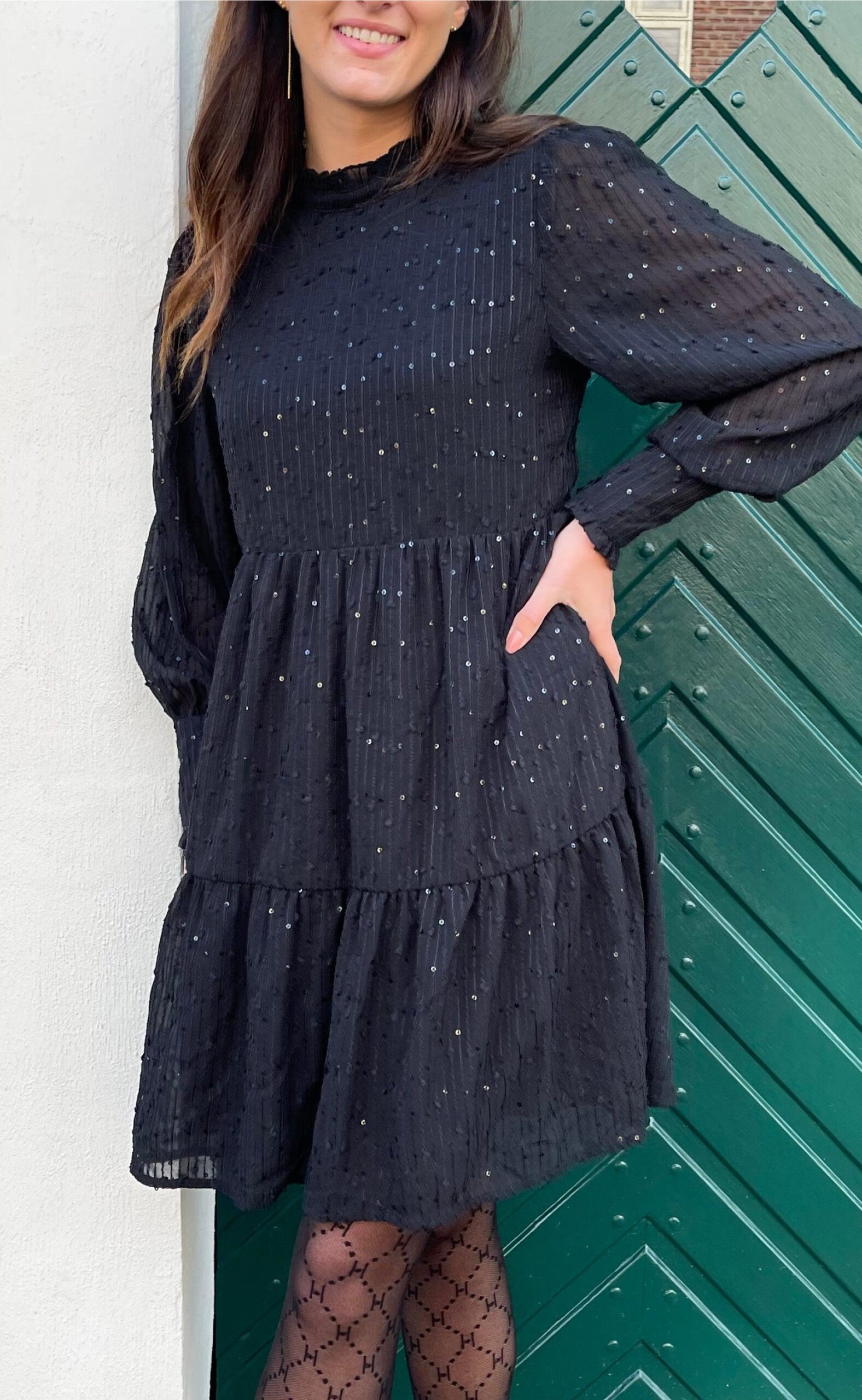 Say Ina Copenhagen Kjole Stina Black Sequin