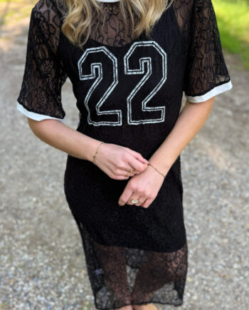 Say Ina Copenhagen Kjole Susanna Football Black Lace  Vendbar