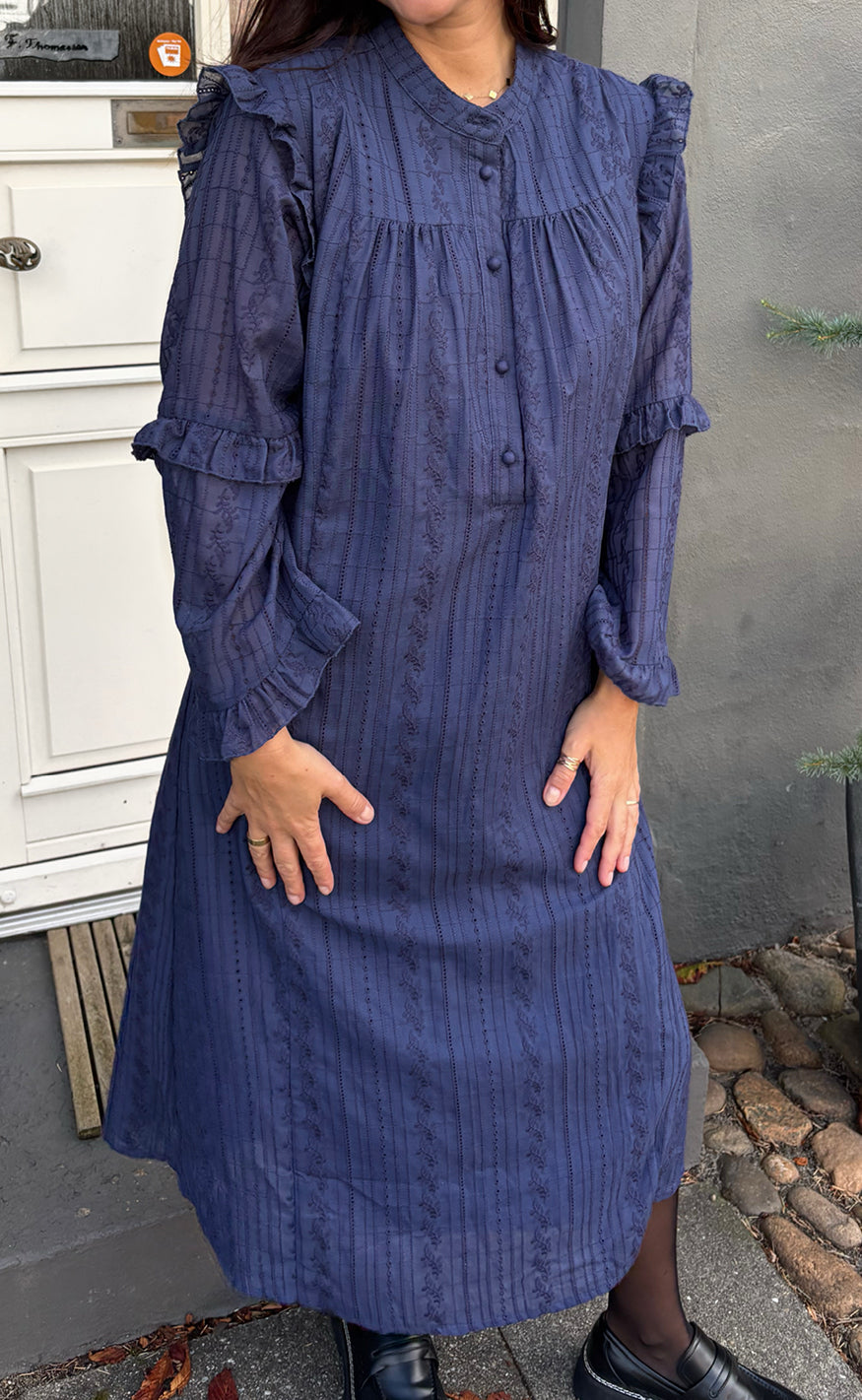 Say Ina Copenhagen Kjole Tania Ls Navy Blue