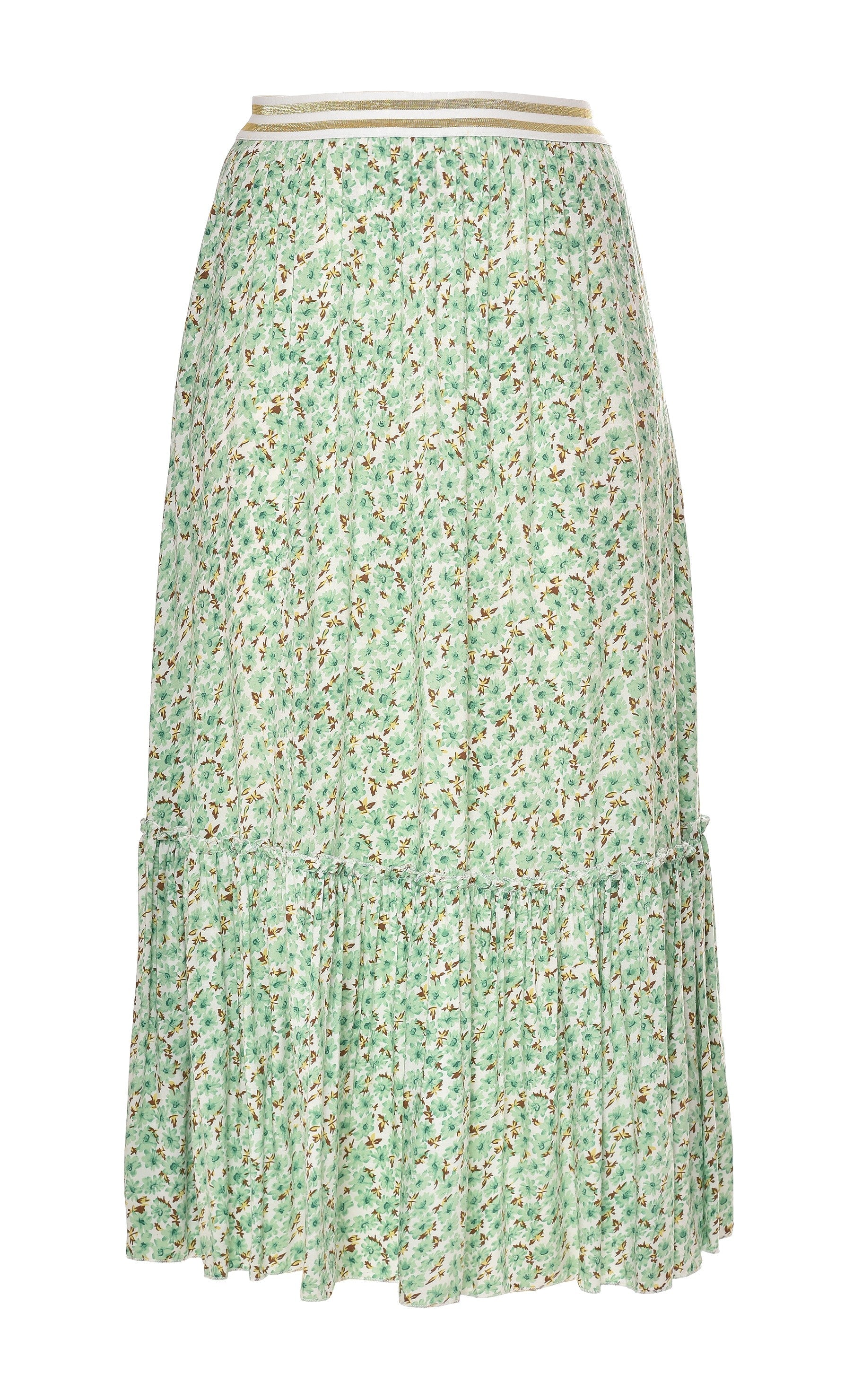 Say Ina Copenhagen Nederdel Hanna Mint Green Flower