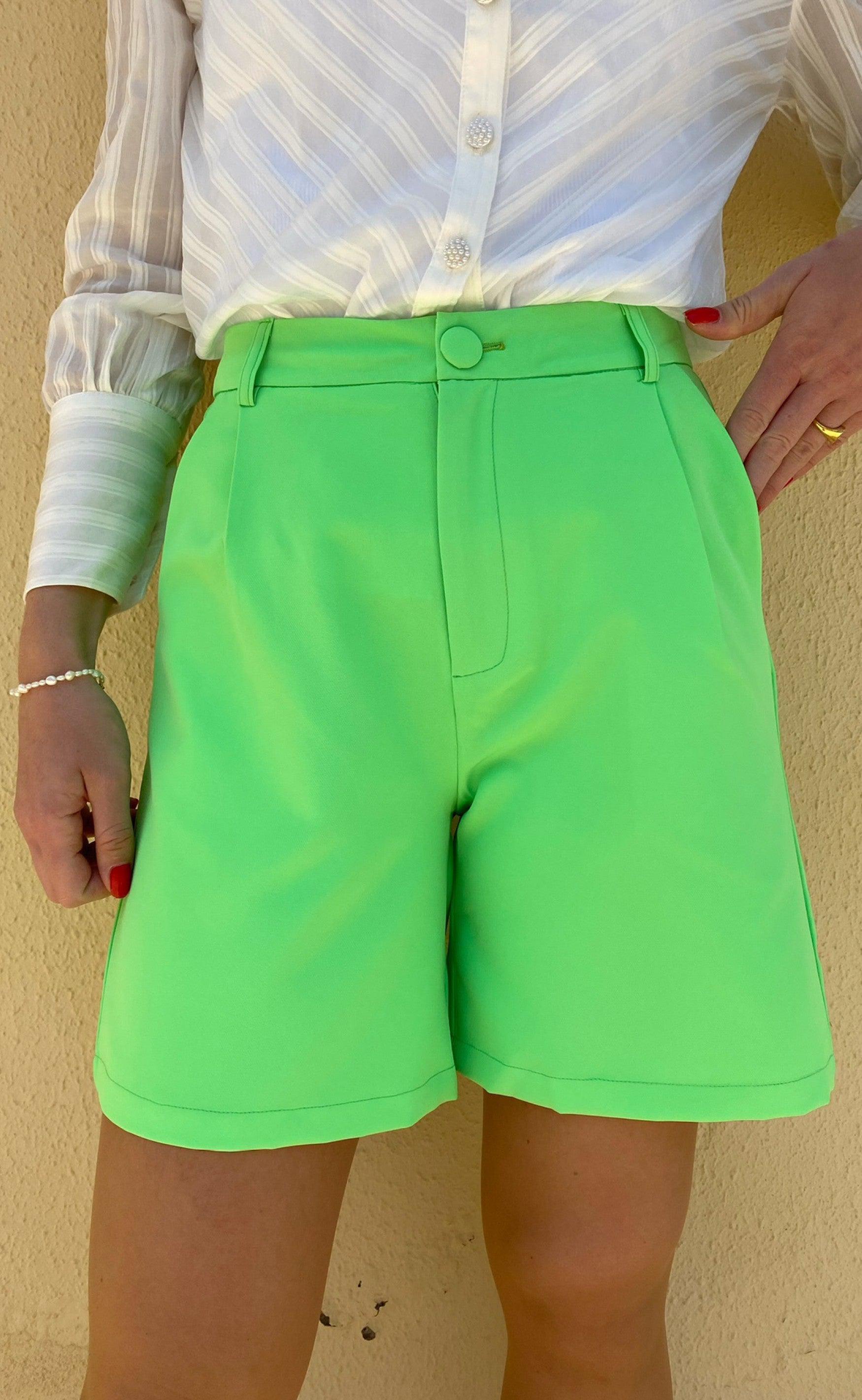 Say Ina Copenhagen Shorts Mai Neon Green