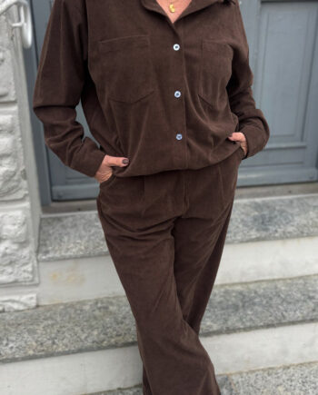 Say Ina Copenhagen Skjorte Carina Brown Corduroy