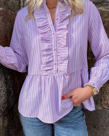 Say Ina Copenhagen Skjorte Evie Rosa Striped