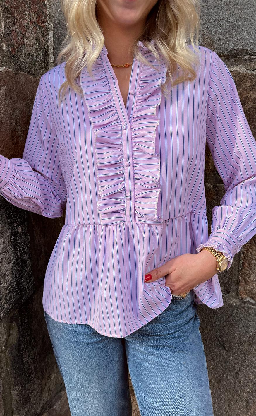 Say Ina Copenhagen Skjorte Evie Rosa Striped