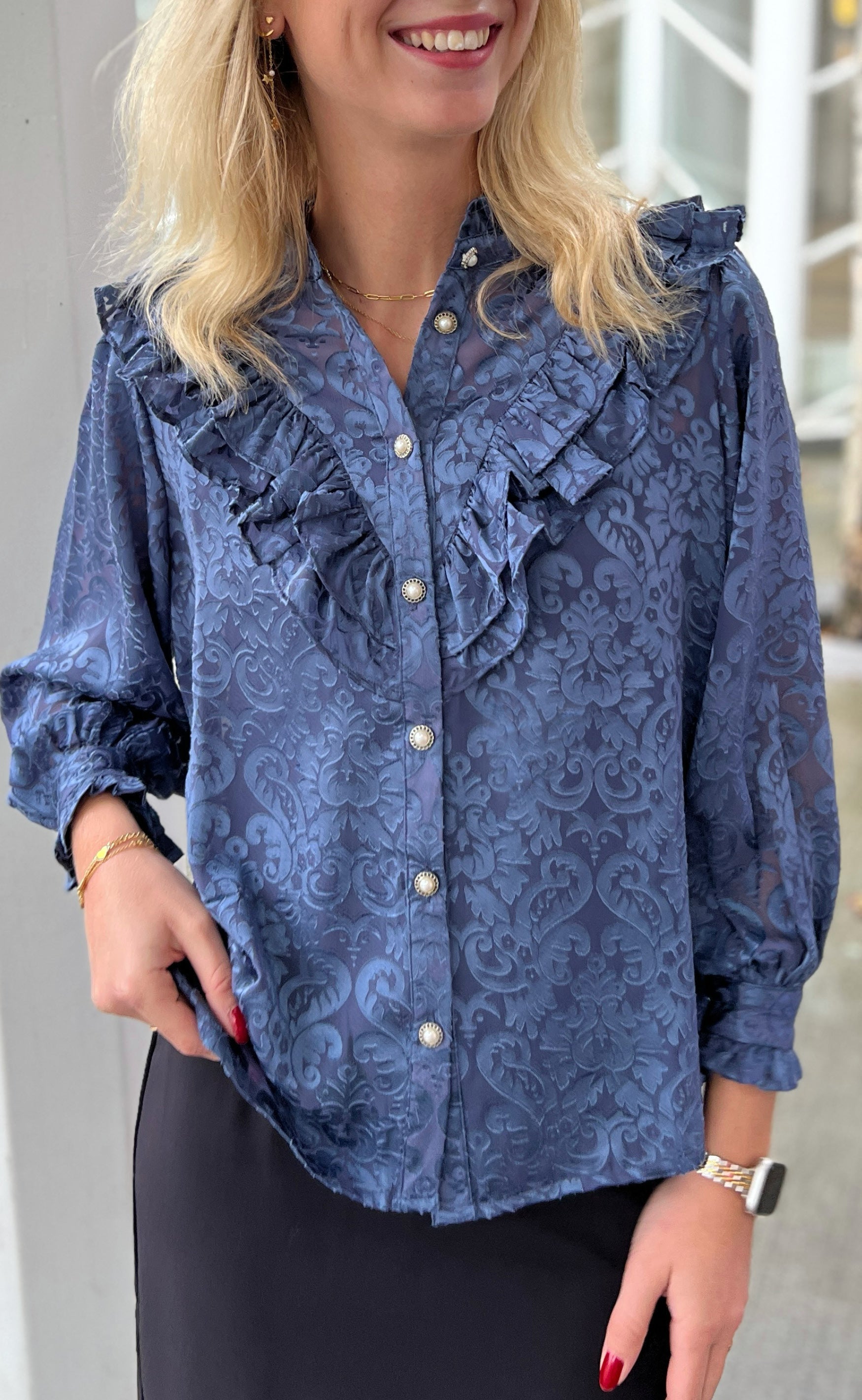 Say Ina Copenhagen Skjorte Sarah Dusty Blue