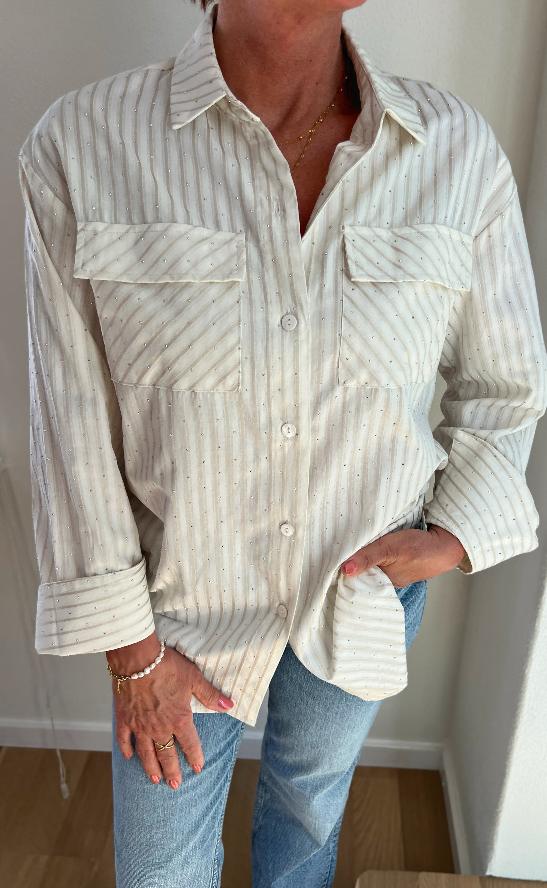 Say Ina Copenhagen Skjorte Simili White Striped
