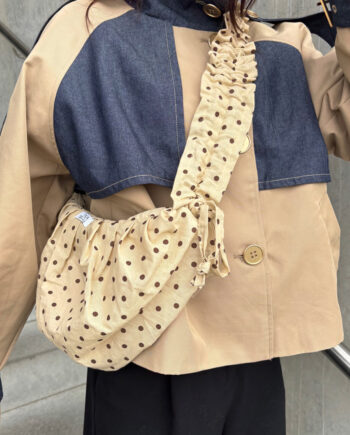 Say Ina Copenhagen Taske Dortea Dotted Beige    Brown Dots