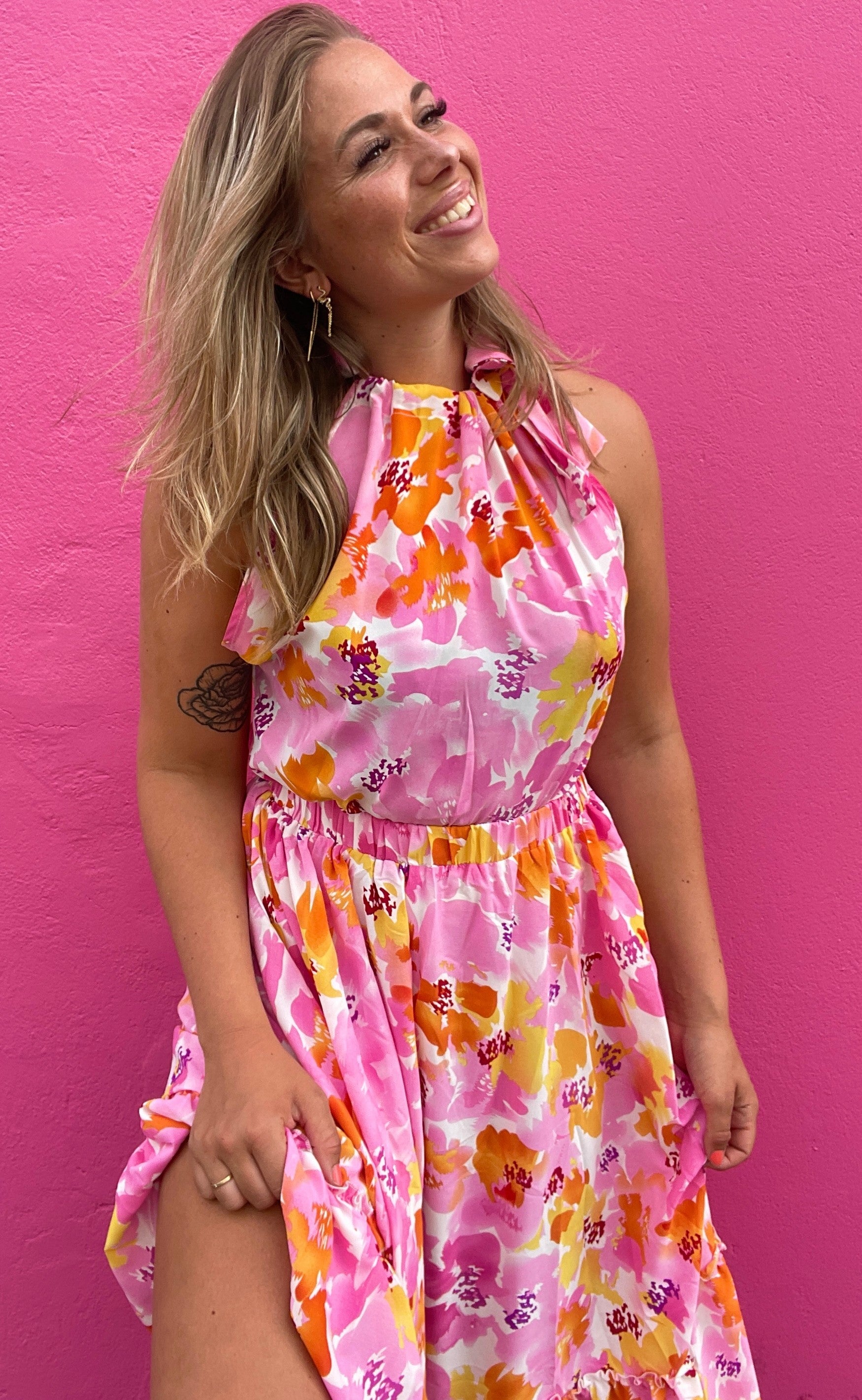 Say Ina Copenhagen Top Karo Tropical Flowers
