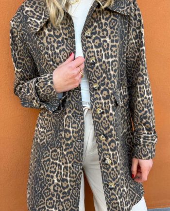 Say Ina Copenhagen Trenchcoat Jessica Leopard
