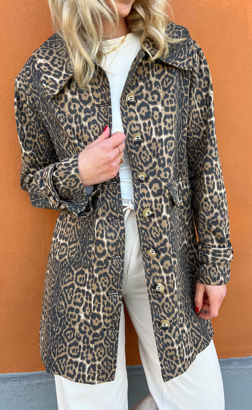 Say Ina Copenhagen Trenchcoat Jessica Leopard