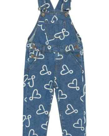 Shea Denim Buksedragt Medium Blue Denim Aop 98