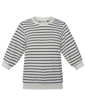 Sisters Point Bluse Eliso-ss Cream Black