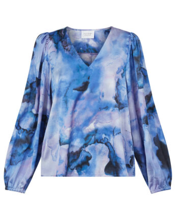 Sisters Point Bluse Ventia-  Ls5 Blue Marble