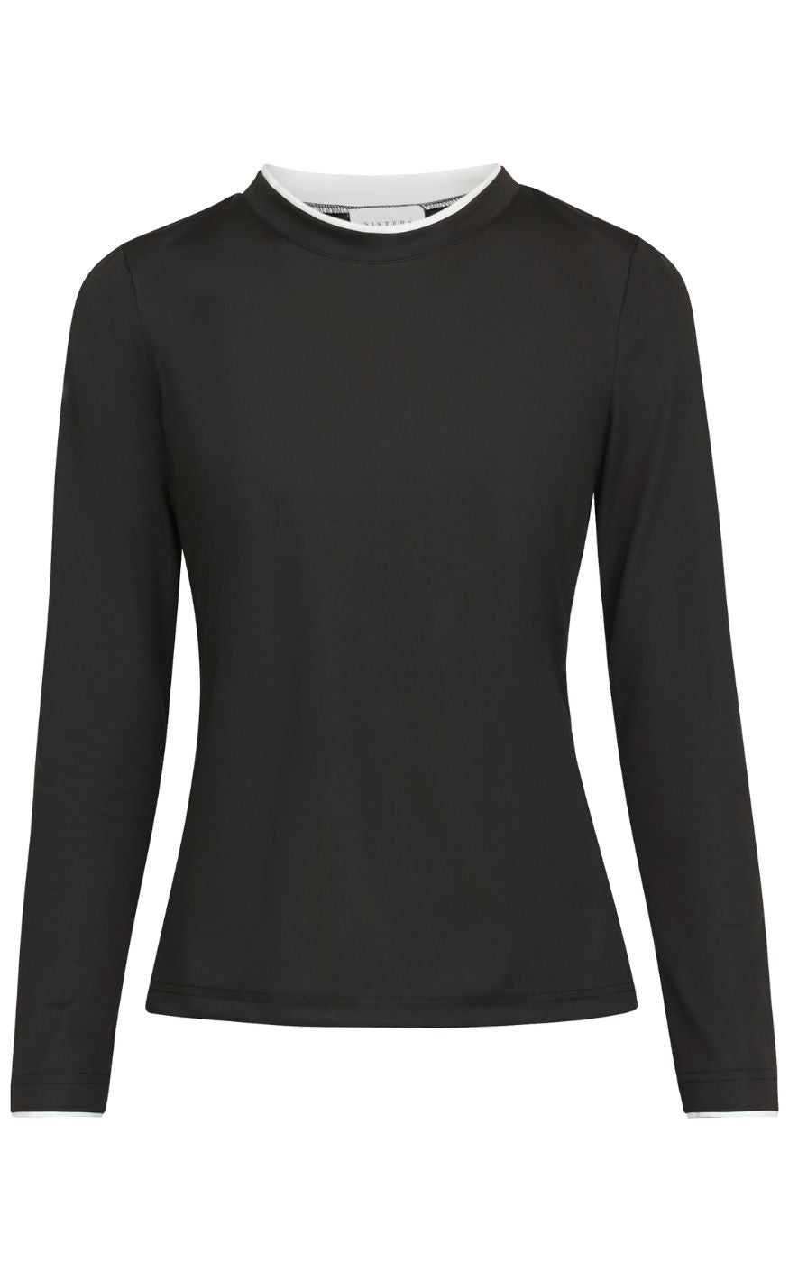 Sisters Point Bluse Viu-ls Black White