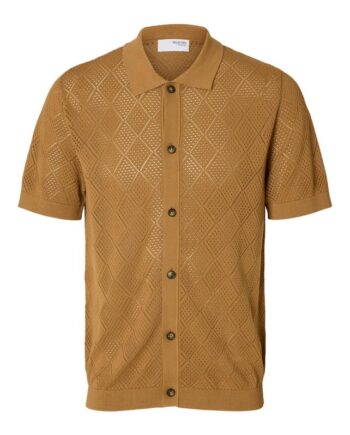 Slharco Ss Knit Structure Polo Card