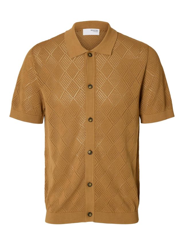Slharco Ss Knit Structure Polo Card