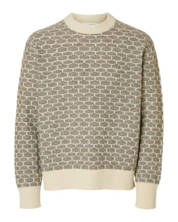 Slhkeith Ls Knit Relaxed Crew Neck