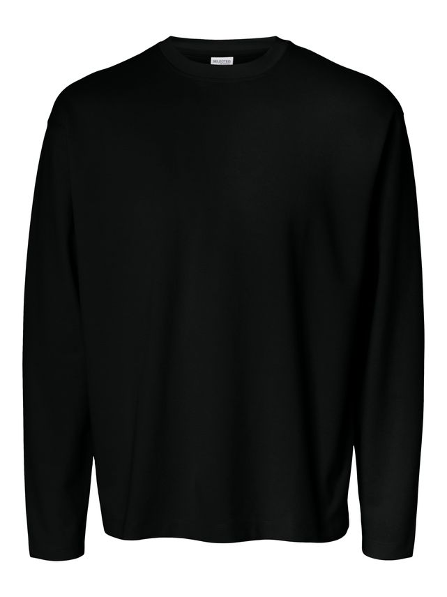 Slhlooseoscar Ls -neck Tee Noos