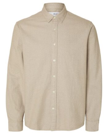 Slhregnoah Brushed Twist Shirt Ls