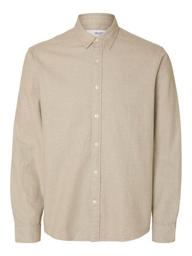 Slhregnoah Brushed Twist Shirt Ls