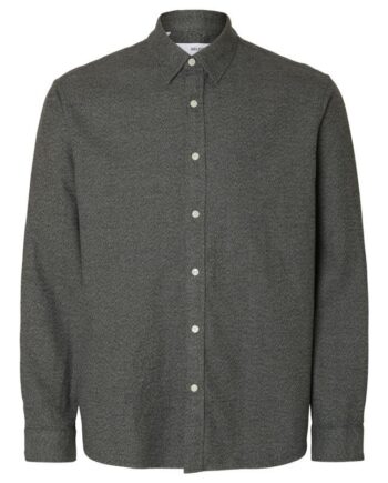 Slhregnoah Brushed Twist Shirt Ls