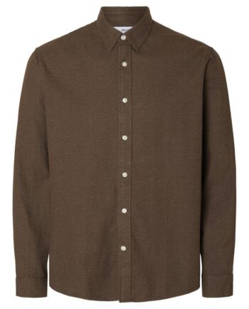 Slhregnoah Brushed Twist Shirt Ls
