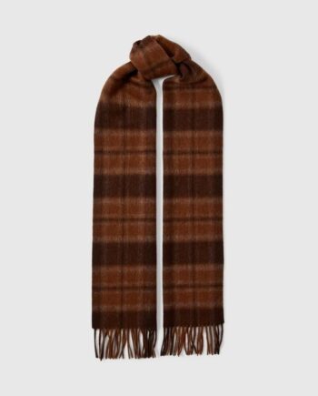 Slhtope Wool Check Scarf