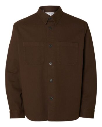 Slhtravis Twill Overshirt Ls Noos