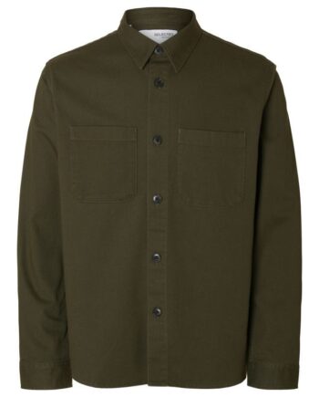 Slhtravis Twill Overshirt Ls Noos