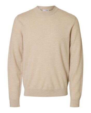 Slhtray Merino Brushed Relaxed Crew