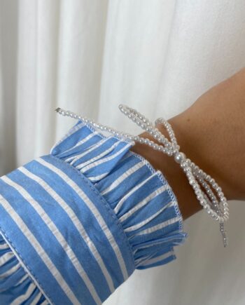 Smykkeli Copenhagen Armbånd Pearlie Bow White