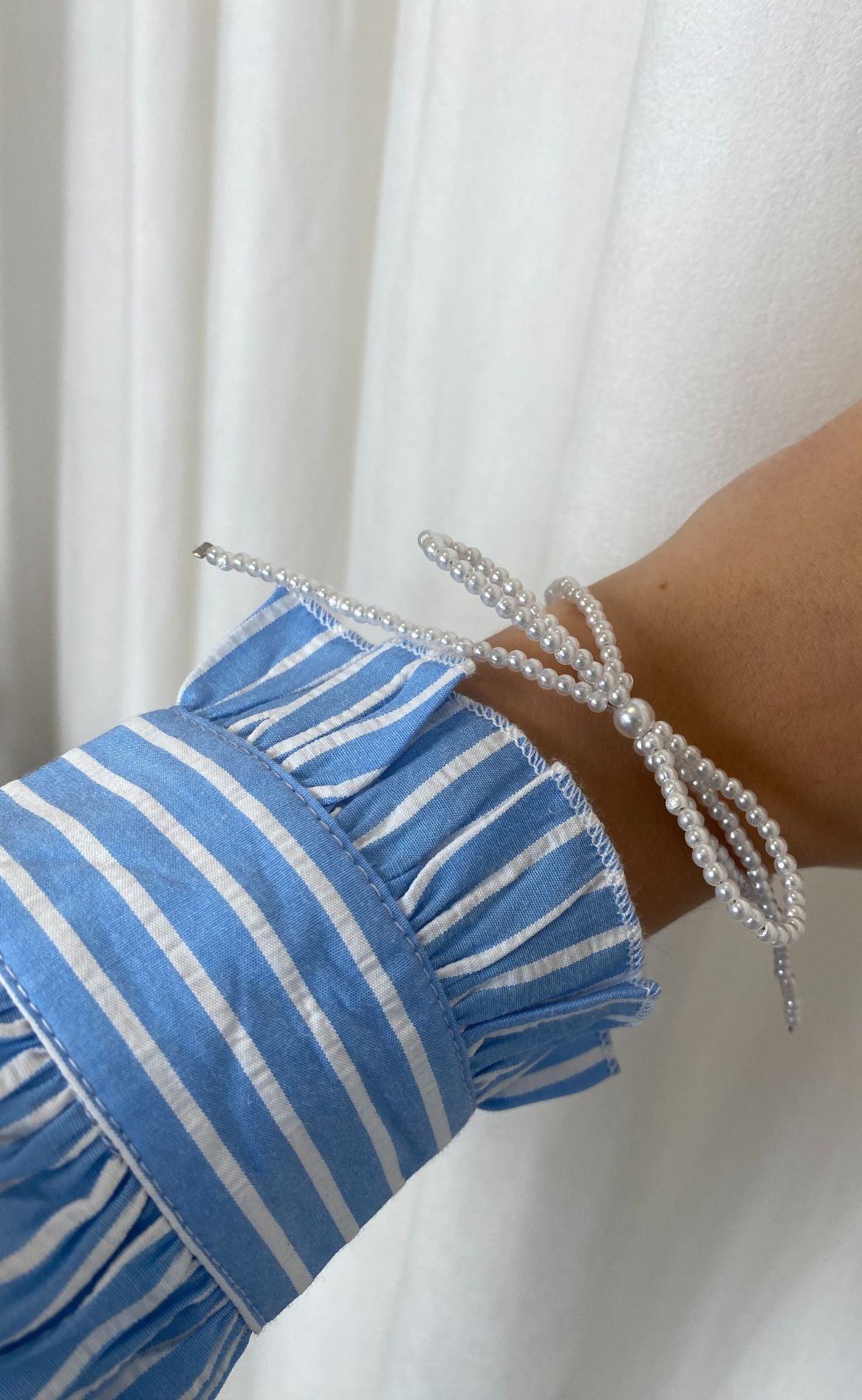 Smykkeli Copenhagen Armbånd Pearlie Bow White