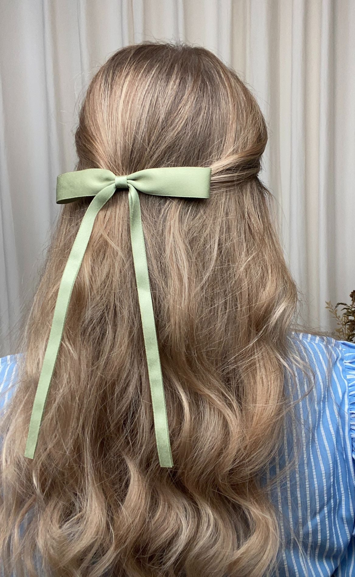 Smykkeli Copenhagen Hårpynt Bow Dusty Green