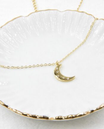 Smykkeli Copenhagen Halskæde Toronto Moon  Gold Colour