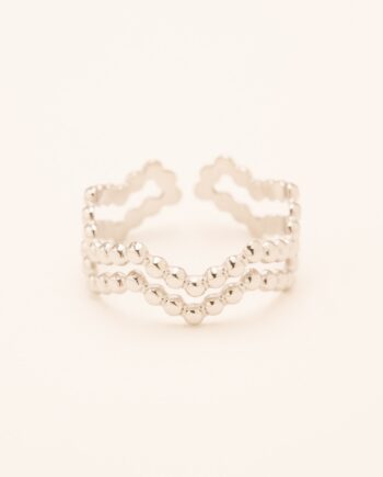 Smykkeli Copenhagen Ring Bari Silver Colour