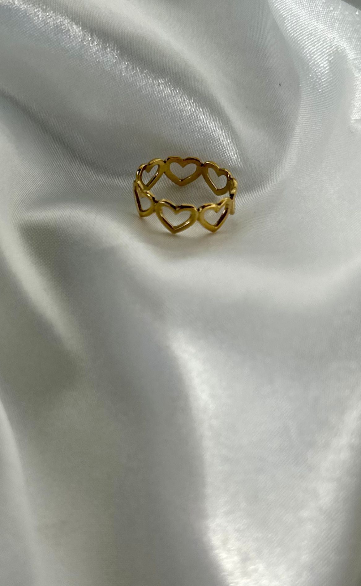 Smykkeli Copenhagen Ring Berkeley Heart Gold Colour